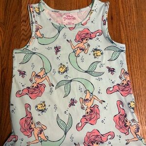 Disney Princess Ariel Little Mermaid Sleeveless Dress Girls Size L (10-12)